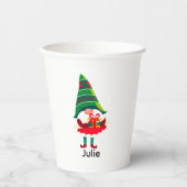 ギフトパーソナライズされたボックスを持つクリスマス格言 紙コップ (正面)