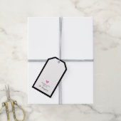 ギフトパーソナライズされたラベル手描き水彩ハート ギフトタグ (より糸付き)