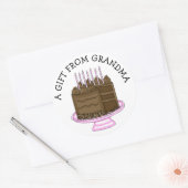 ギフトパーソナライズされたラベル |からのギフト ラウンドシール (封筒)