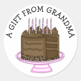 ギフトパーソナライズされたラベル |からのギフト ラウンドシール