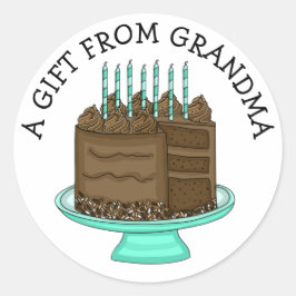 ギフトパーソナライズされたラベル |からのギフト ラウンドシール