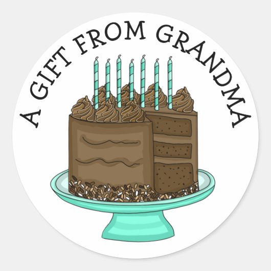 ギフトパーソナライズされたラベル |からのギフト ラウンドシール (正面)