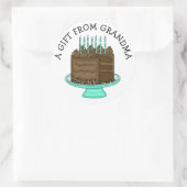 ギフトパーソナライズされたラベル |からのギフト ラウンドシール (バッグ)