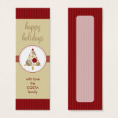 ギフトパーソナライズされたラベル:: モダンスポッティツリーAP4 (正面&裏面)