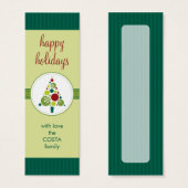 ギフトパーソナライズされたラベル:: モダンスポッティツリーAP5 (正面&裏面)