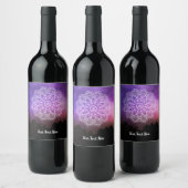 ギフトパーソナライズされた曼荼羅 ワインラベル (ボトル)