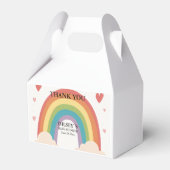ギフトパーソナライズされた赤ちゃんシャワーありがとう フェイバーボックス (正面サイド)