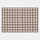 ギフトパーソナライズされた顔カスタム写真クリスマス ラッピングペーパーシート (正面3)