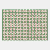 ギフトパーソナライズされた顔カスタム写真クリスマス ラッピングペーパーシート (正面2)