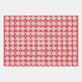 ギフトパーソナライズされた顔カスタム写真クリスマス ラッピングペーパーシート (正面)