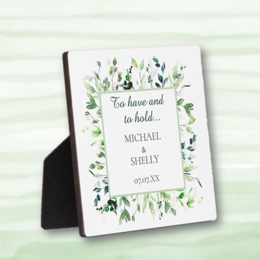 ギフトパーソナライズされた!カスタムウェディングテーブルトップイーゼル フォトプラーク