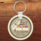 ギフトフランスのボックスに1ダースのマカロン キーホルダー (正面)