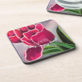 ギフトフローラデザイン、パーソナライズタイポグラフィ コースター (左側)