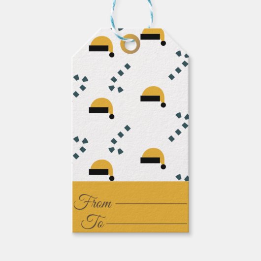 ギフトプレゼントで思い出ユニークにラベル ギフトタグ (正面)