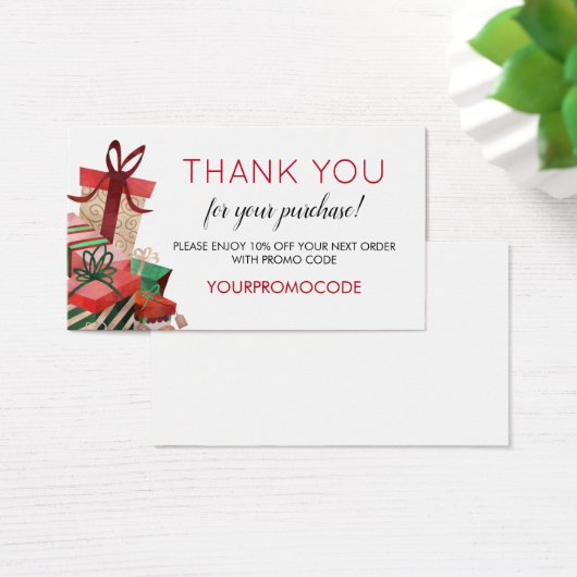 ギフトプロモーションコード割引カード (デスク)