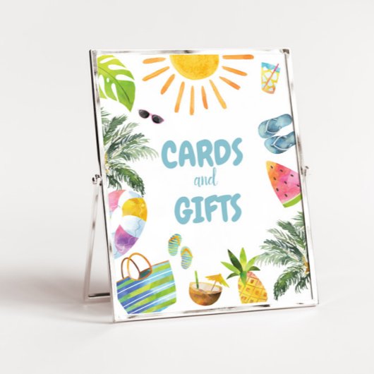 ギフトプールパーティー誕生日記号 ポスター