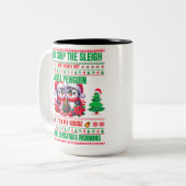 ギフトペンギンのクリスマスメリークリスマス ツートーンマグカップ (正面左)