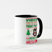 ギフトペンギンのクリスマスメリークリスマス マグカップ (正面右)