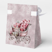 ギフトホリデーギフトボックス付きクリスマスそり フェイバーボックス (裏面サイド)