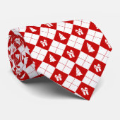 ギフトボックスとクリスマスツリーパターン ネクタイ (ロール)
