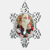 ギフトボックスにフォトメタルのスノーフレーク スノーフレークピューターオーナメント (右)