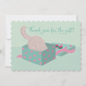 ギフトボックスのかわいい猫をありがとう (正面)