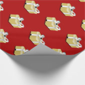 ギフトボックスのクリスマスラッピング ラッピングペーパー (角)