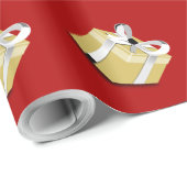 ギフトボックスのクリスマスラッピング ラッピングペーパー (ロールコーナー)