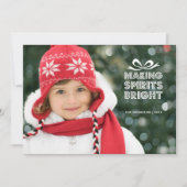 ギフトボックスクリスマスフォトホリデーカード シーズンカード (正面)