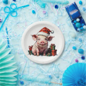 ギフトボックス付きの可愛い豚 ペーパープレート (パーティー)