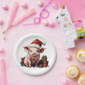 ギフトボックス付きの可愛い豚 ペーパープレート (パーティー)