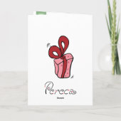 ギフトボックス付きトナカイ シーズンカード (裏面)