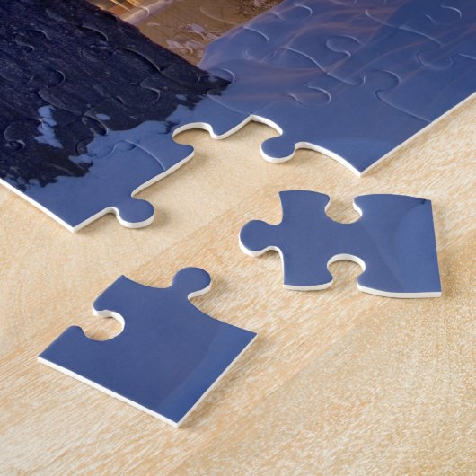 ギフトボックス付きニューイングランドのクリスマスフォトパズル ジグソーパズル (側面)