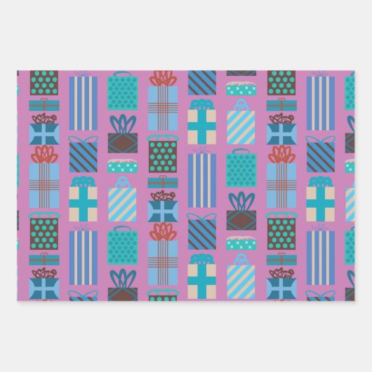 ギフトボックス包装紙 ラッピングペーパーシート (正面)