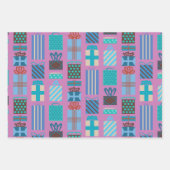 ギフトボックス包装紙 ラッピングペーパーシート (正面3)