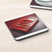 ギフトボックス及び5個ユニークのボールペン コースター (左側)