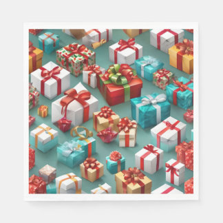 ギフトボックス、包まれたプレゼント。 スタンダードランチョンナプキン
