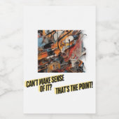 ギフトボックス/抽象芸術アート フードラベル (シングルラベル)