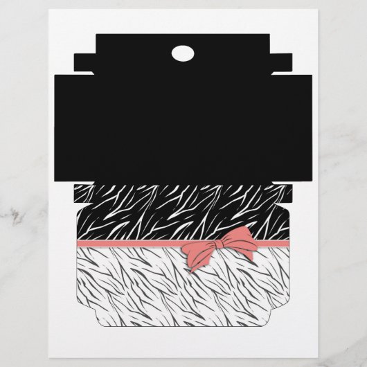 ギフトボックス， DIY，パターン，レイアウト，カット，接着，デコレート (正面)