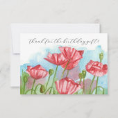 ギフトポピー誕生日ありがとう サンキューカード (正面)