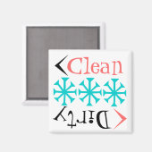 ギフトマグネットレトロタンブラー清浄汚れ食器洗浄機 マグネット (正面/裏面)