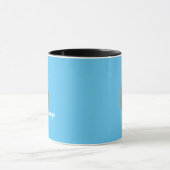 ギフトミニマルモノグラムマシンプルグ名モダン マグカップ (中央)