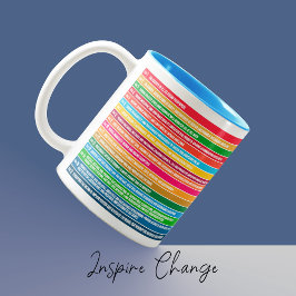 ギフトモダンパーソナライズされた持続可能性ゴール ツートーンマグカップ