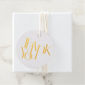 ギフトモダンフォイルラウンドありがとう フェイバータグ (箱)