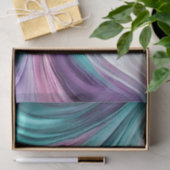 ギフトモダンラッピング – 紫とティール（緑がかった色）= 薄葉紙 (ギフト)