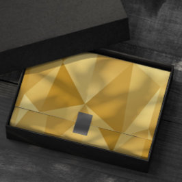 ギフトモダンラップの幾何学的金ゴールドティッシュペーパー 薄葉紙