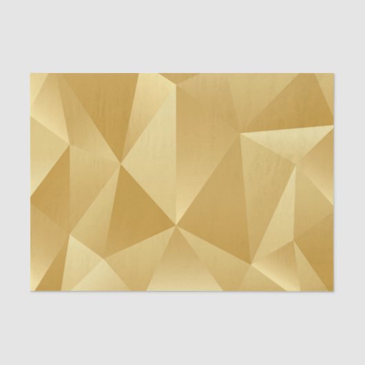 ギフトモダンラップの幾何学的金ゴールドティッシュペーパー 薄葉紙 (正面)