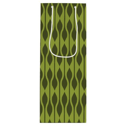 ギフトモダンラップ |アボカドのドロップ ワインギフトバッグ (正面)