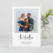 ギフトモダン写真ホリデーカードクリスマスカード シーズンカード (スタンド正面)