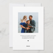 ギフトモダン写真ホリデーカードクリスマスカード シーズンカード (裏面)